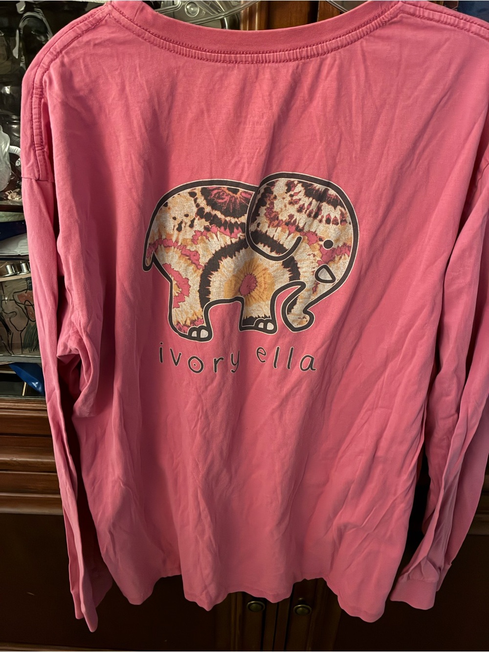 Ivory Ella Pink Long Sleeve T-Shirt Lg